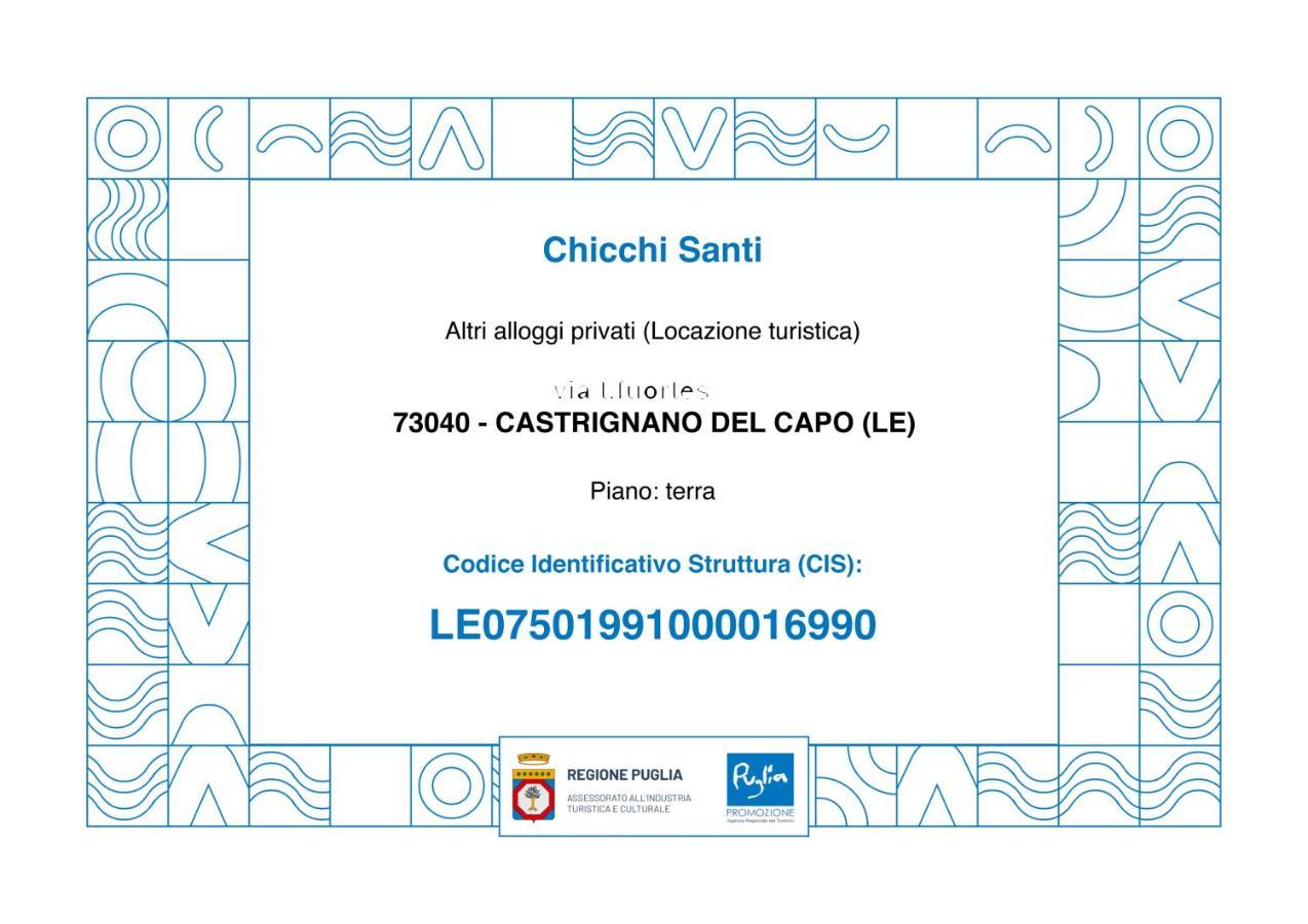 Chicchisanti Hotel Castrignano del Capo Exterior foto